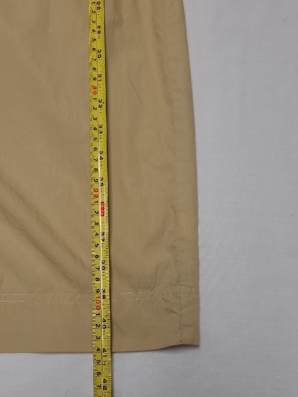 Bitten by Sarah Jessica Parker Cotton khaki Tan button down casual Shirt Dress - Picture 9 of 11